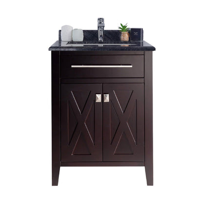 Wimbledon 24" Brown Bathroom Vanity with Countertop