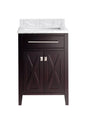 Wimbledon 24" Brown Bathroom Vanity with Countertop