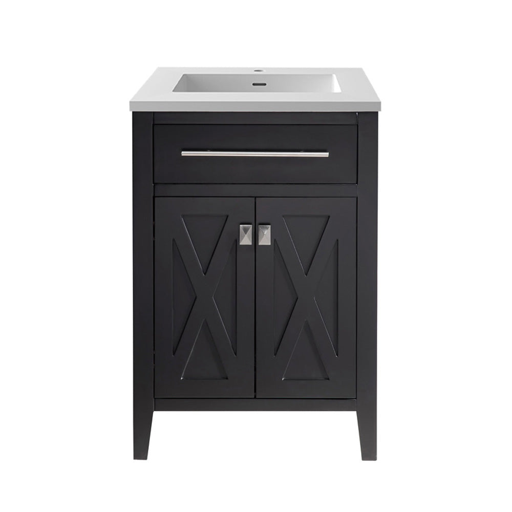 Wimbledon 24" Espresso Bathroom Vanity with Countertop