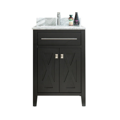Wimbledon 24" Espresso Bathroom Vanity with Countertop
