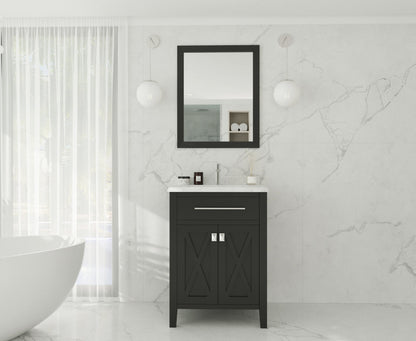 Wimbledon 24" Espresso Bathroom Vanity with Countertop