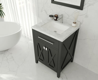 Wimbledon 24" Espresso Bathroom Vanity with Countertop