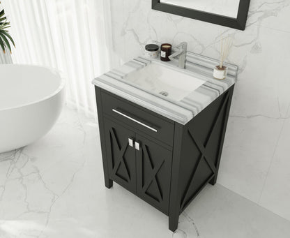Wimbledon 24" Espresso Bathroom Vanity with Countertop