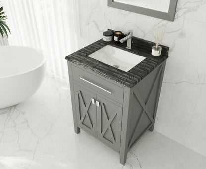 Wimbledon 24" Grey Bathroom Vanity with Countertop