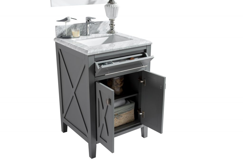 Wimbledon 24" Grey Bathroom Vanity with Countertop