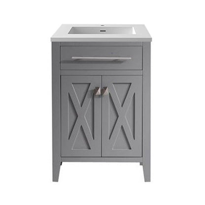 Wimbledon 24" Grey Bathroom Vanity with Countertop