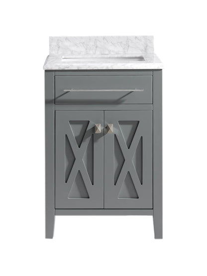 Wimbledon 24" Grey Bathroom Vanity with Countertop