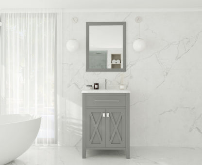 Wimbledon 24" Grey Bathroom Vanity with Countertop