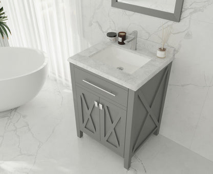 Wimbledon 24" Grey Bathroom Vanity with Countertop