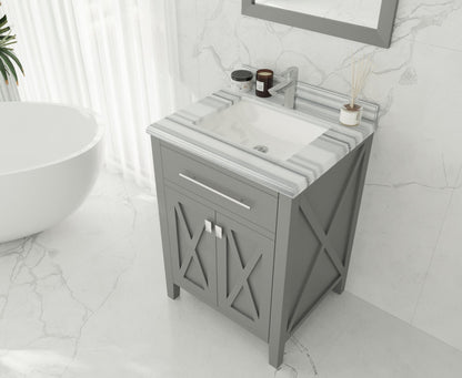 Wimbledon 24" Grey Bathroom Vanity with Countertop