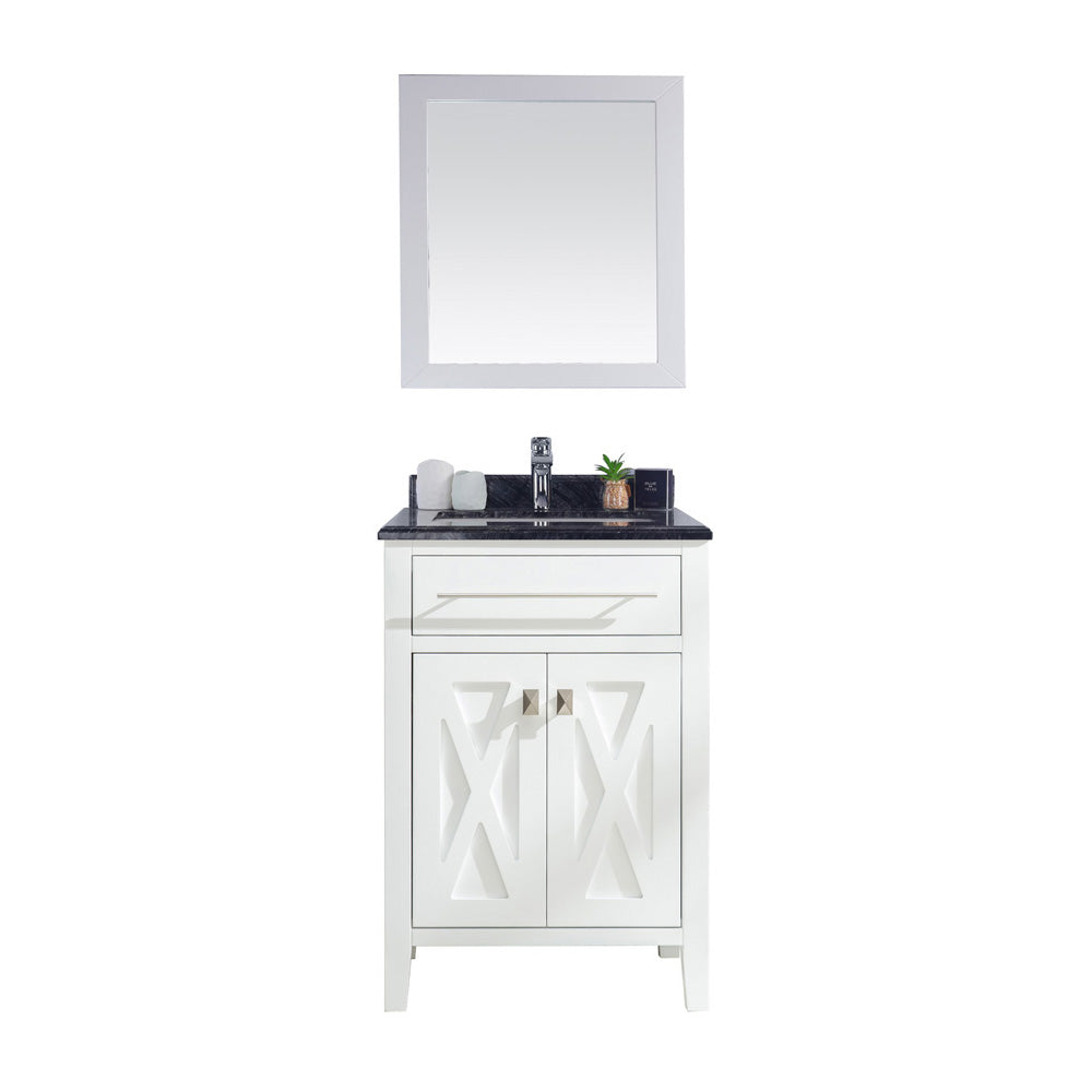 Wimbledon 24" White Bathroom Vanity with Countertop