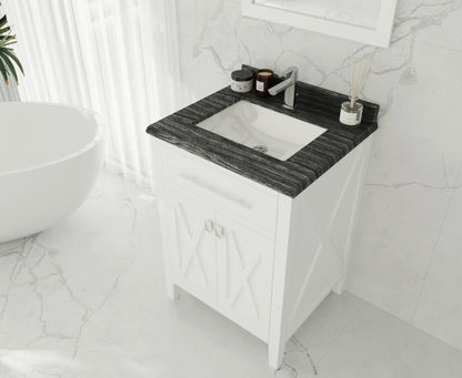 Wimbledon 24" White Bathroom Vanity with Countertop