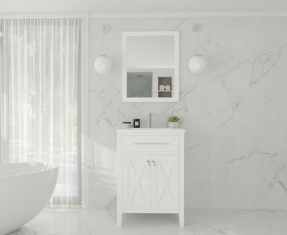 Wimbledon 24" White Bathroom Vanity with Countertop
