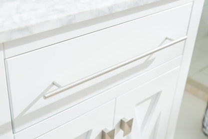 Wimbledon 24" White Bathroom Vanity with Countertop