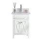 Wimbledon 24" White Bathroom Vanity with Countertop