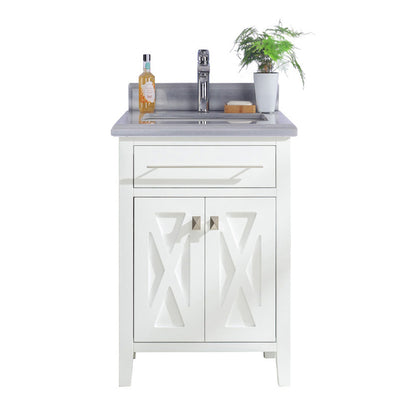 Wimbledon 24" White Bathroom Vanity with Countertop