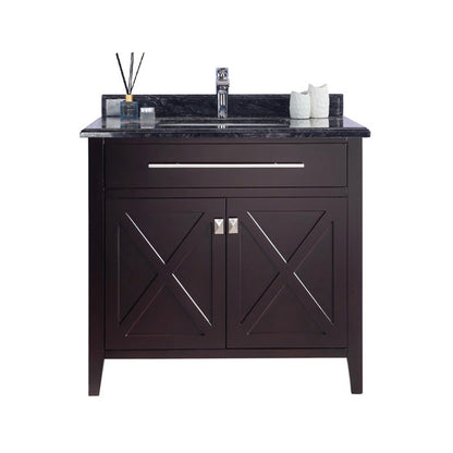 Wimbledon 36" Brown Bathroom Vanity with Countertop