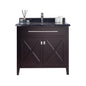 Wimbledon 36" Brown Bathroom Vanity with Countertop
