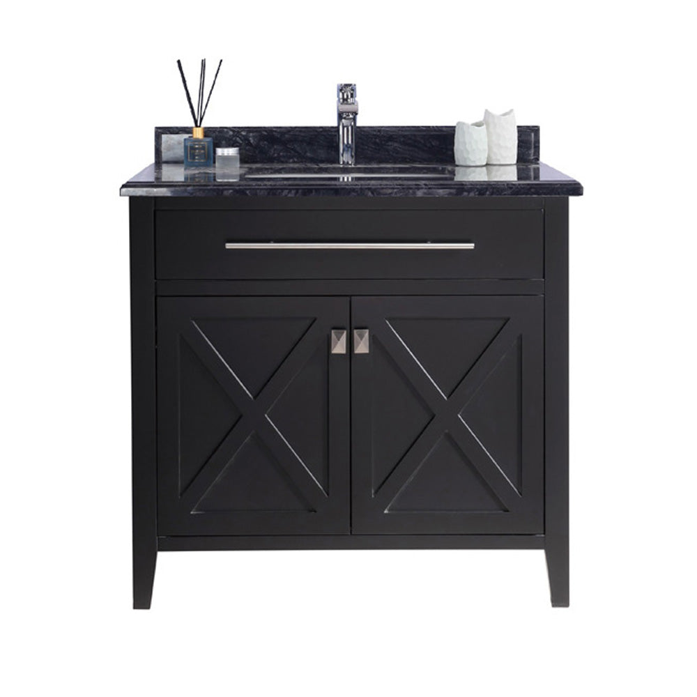 Wimbledon 36" Espresso Bathroom Vanity with Countertop