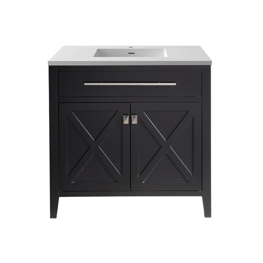 Wimbledon 36" Espresso Bathroom Vanity with Countertop