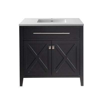 Wimbledon 36" Espresso Bathroom Vanity with Countertop