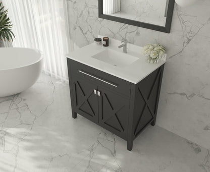 Wimbledon 36" Espresso Bathroom Vanity with Countertop