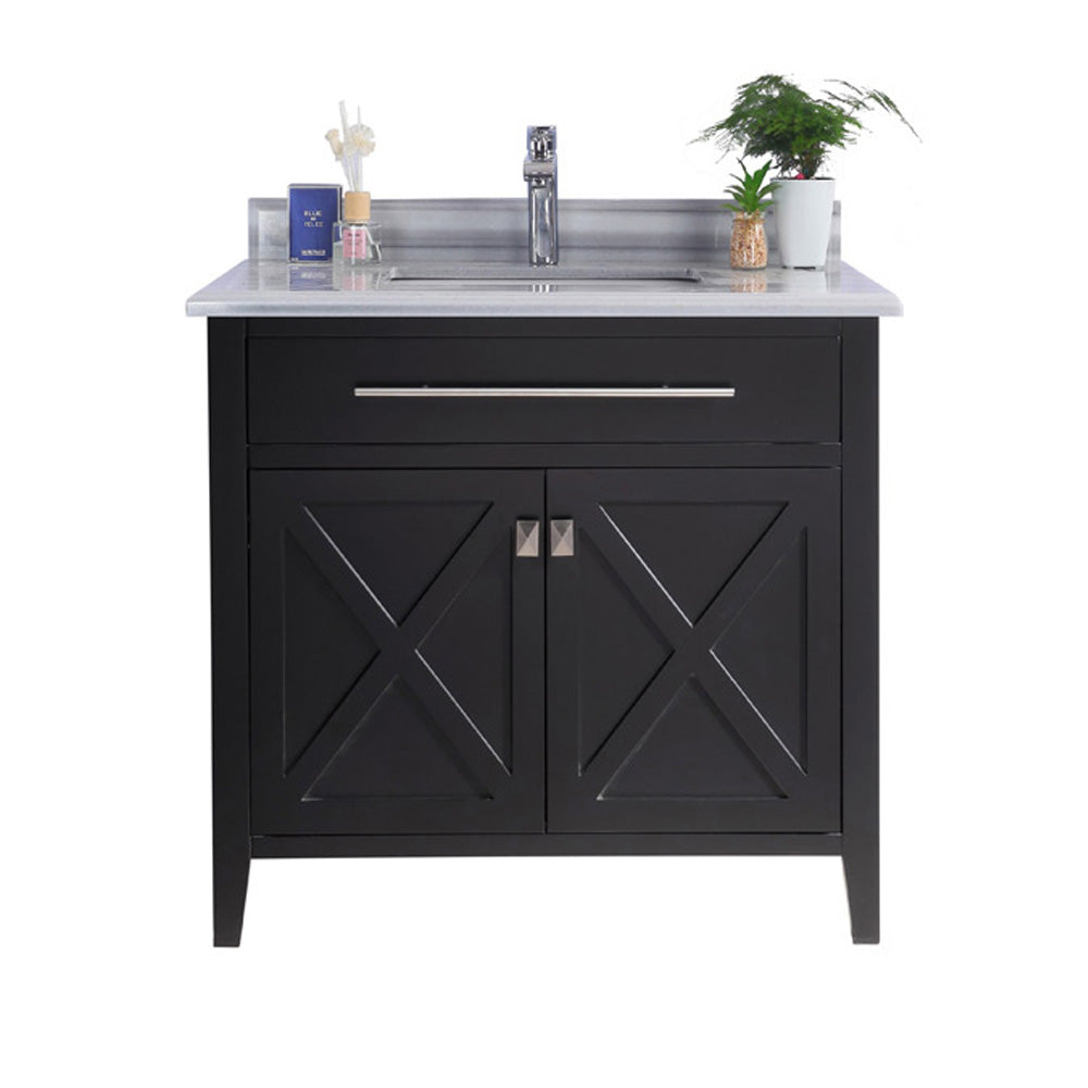 Wimbledon 36" Espresso Bathroom Vanity with Countertop