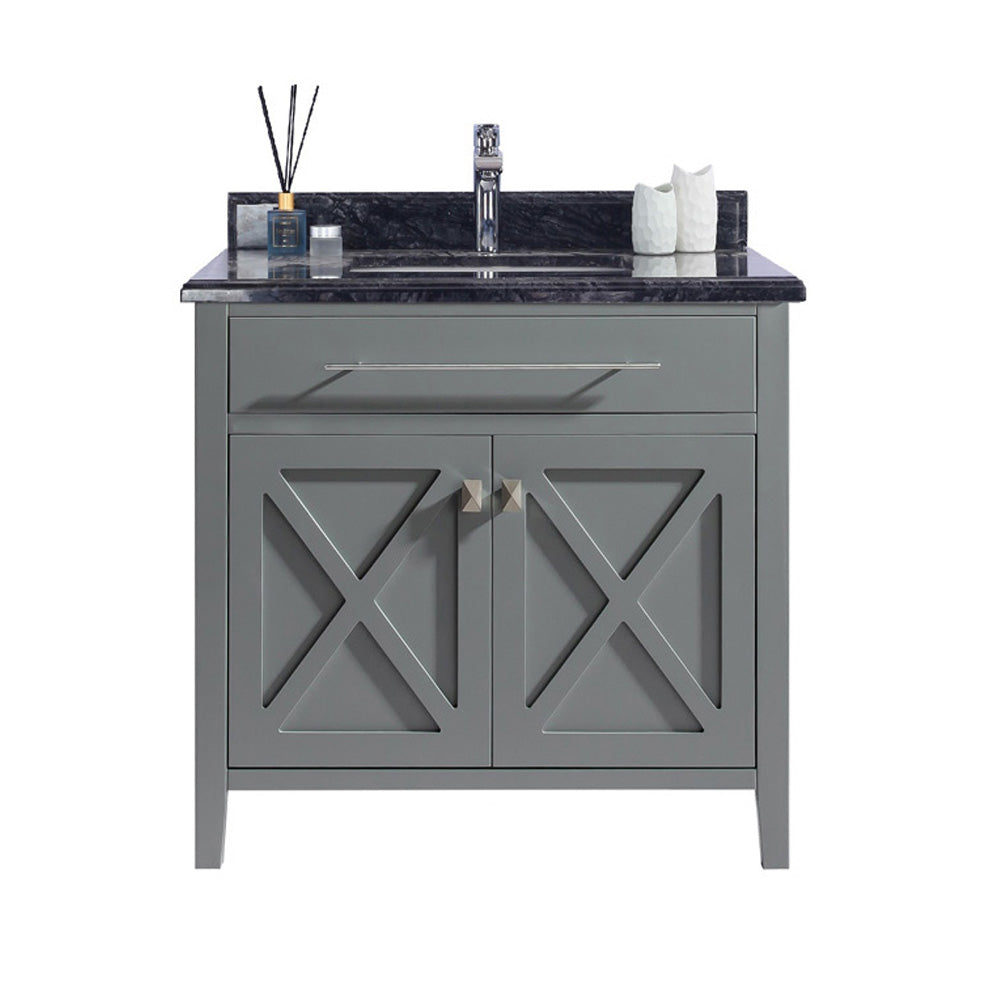 Wimbledon 36" Grey Bathroom Vanity with Countertop