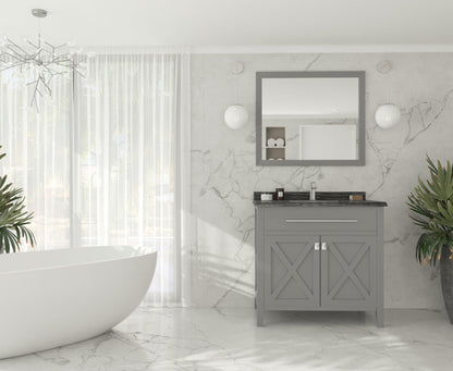 Wimbledon 36" Grey Bathroom Vanity with Countertop