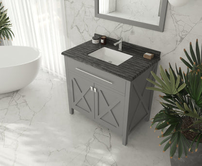 Wimbledon 36" Grey Bathroom Vanity with Countertop