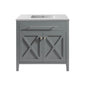 Wimbledon 36" Grey Bathroom Vanity with Countertop