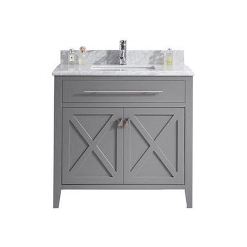 Wimbledon 36" Grey Bathroom Vanity with Countertop