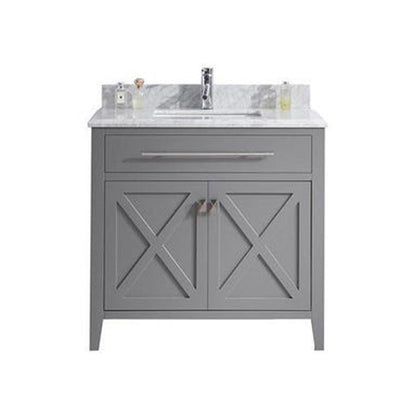 Wimbledon 36" Grey Bathroom Vanity with Countertop