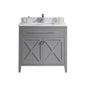 Wimbledon 36" Grey Bathroom Vanity with Countertop