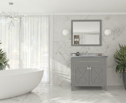 Wimbledon 36" Grey Bathroom Vanity with Countertop