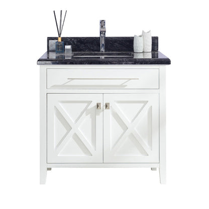 Wimbledon 36" White Bathroom Vanity with Countertop