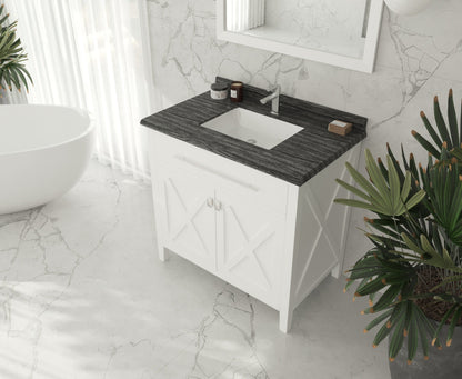 Wimbledon 36" White Bathroom Vanity with Countertop