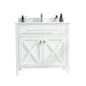 Wimbledon 36" White Bathroom Vanity with Countertop