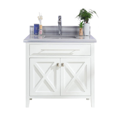Wimbledon 36" White Bathroom Vanity with Countertop