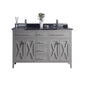Wimbledon 60" Grey Double Sink Bathroom Vanity with Countertop