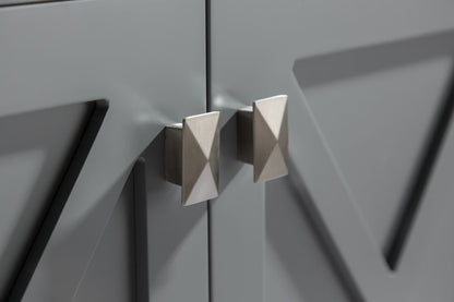Wimbledon 60" Grey Double Sink Bathroom Vanity with Countertop