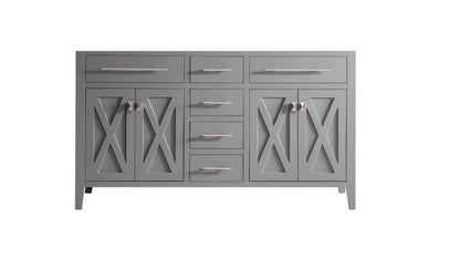 Wimbledon 60" Double Sink Bathroom Vanity Cabinet