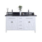Wimbledon 60" White Double Sink Bathroom Vanity with Countertop