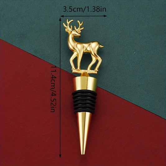 ElkShaped Stainless Steel Wine Bottle Stopper