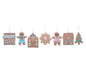 GINGERBREAD CLAY DOUGH ORNAMENT - SET OF 7