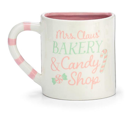 Santa's Sweet Shoppe Collection - GINGERBREAD HOUSE COOKIE POCKET MUG CERAMIC