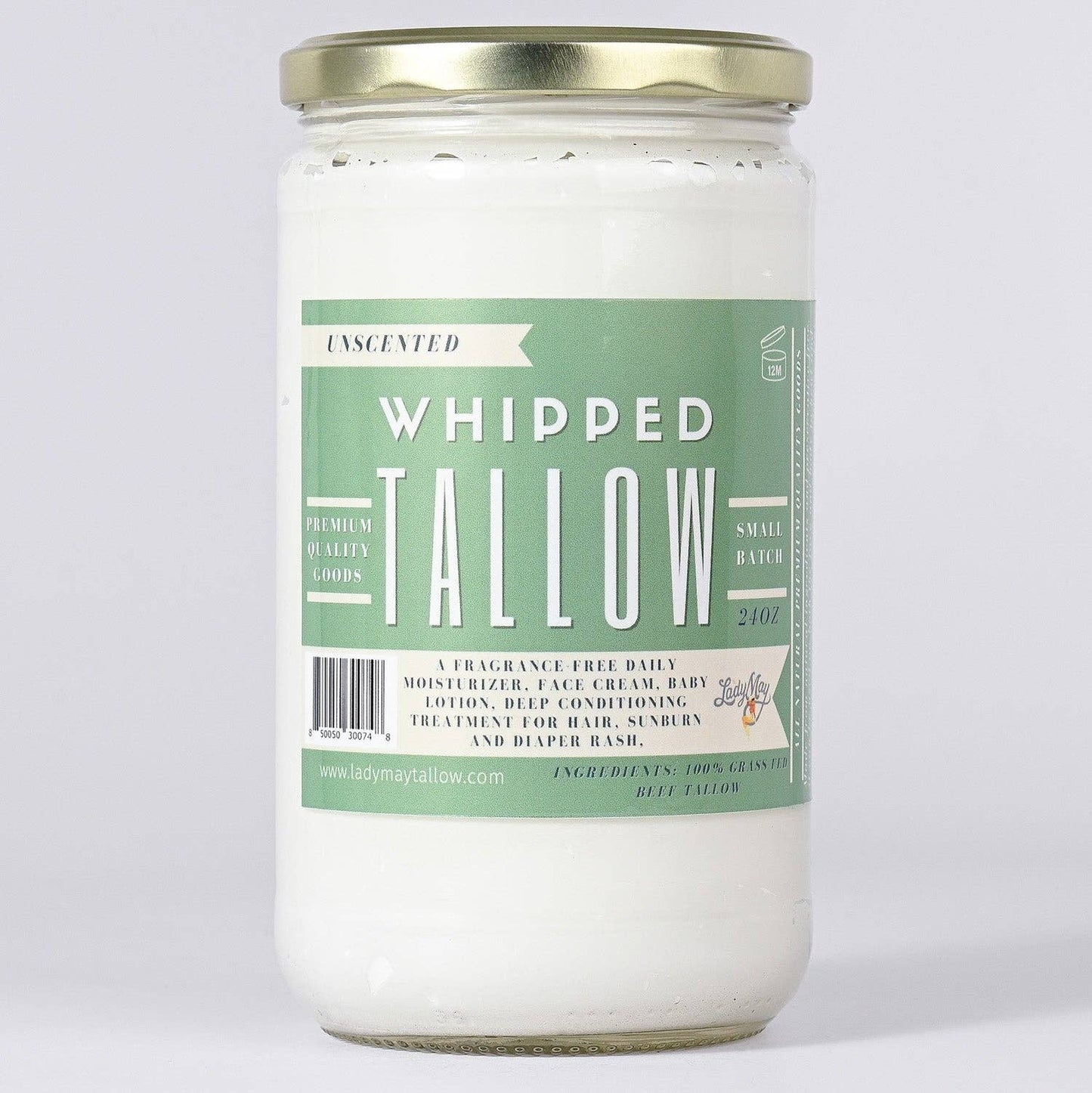 Whipped Tallow | All Natural Moisturizer Choose Scent Size 2oz-85oz