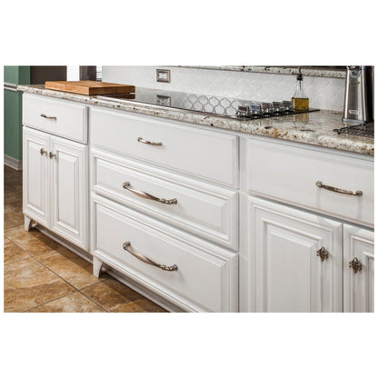 96 mm Center-to-Center Satin Nickel Lafayette Cabinet Pull
