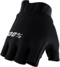 100% Exceeda Short Finger Gloves - Black - Medium 10024-00001