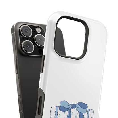 Customizable: Books & Bows Aesthetic Phone Case, College Student Gift, Impact-Resistant Cover, Book Lover's Accessory, Graduation Present, School Spirit Merchandise